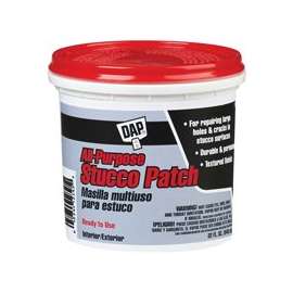 DAP 10504 Stucco Patch, Gray, 1 qt Tub