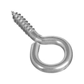 National Hardware 2016BC Series N220-442 Screw Eye, #0, 1-1/4 in L Thread, 2.88 in OAL, Stainless Steel