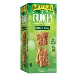Granola Bars, Oats and Honey, 1.5 oz Bar, 49/Carton