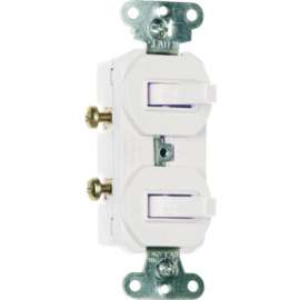 15A WHT 2SP UL Switches
