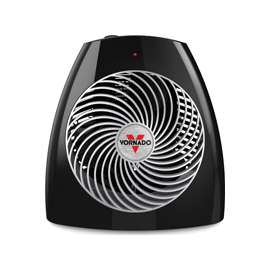 VORNADO EH1-0092-69 Vortex Electric Heater, 12.5 A, 120 V, 1500 W, 3-Heating Stage, Black/Champagne