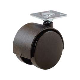 Shepherd Hardware 9417 Swivel Caster, 2 in Dia Wheel, Nylon/Urethane Wheel, Black, 75 lb