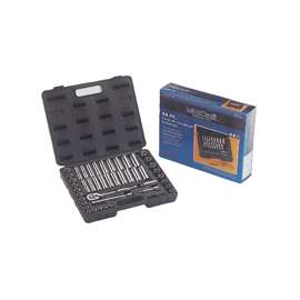 Vulcan TS-473-3/8SA/ME Socket Set, Chrome Vanadium Steel, Chrome