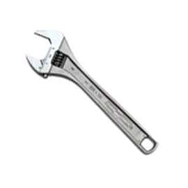 CHANNELLOCK WIDEAZZ Series 812W Adjustable Wrench, 12 in OAL, 1-1/2 in Jaw, Steel, Chrome, Plain-Grip Handle