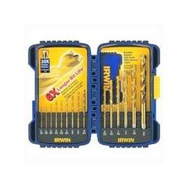 IRWIN SPEEDBOR 3018009 Drill Bit Set, 15-Piece, HSS, Titanium Nitride-Coated