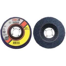 Flap Discs, Z3 -100% Zirconia, XL, 4 1/2", 40 Grit, 5/8 Arbor, 13,300 rpm, T27