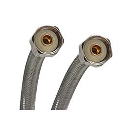 FLUIDMASTER Click Seal Series B4FV12 Water Supply Connector, 1/2 in, FIP, Vinyl