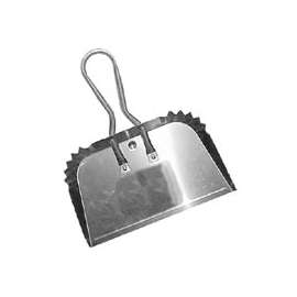Quickie 428 Dustpan, 17 in L, 18 in W, Aluminum, Silver