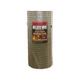 Jackson Wire 10 04 67 14 Welded Wire Fence, 100 ft L, 18 in H, 1 x 2 in Mesh, 14 Gauge, Galvanized
