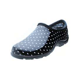Sloggers 5113BP-09 Comfort Rain Shoes, 9 in, Black/White, Plastic Upper