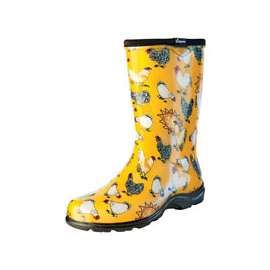 Sloggers 5016CDY-10 Rain and Garden Boots, 10 in, Chicken, Daffodil Yellow