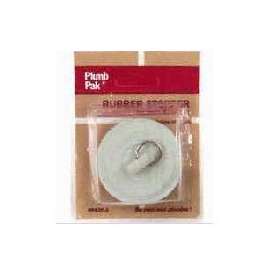 Plumb Pak PP820-2 Drain Stopper, Rubber, White, For: 1-1/2 in Sink
