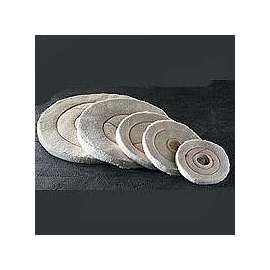 Dico 527-60-6 Buffing Wheel, 6 in Dia, 1/2 in Thick, Flannel Cotton