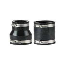 ProSource Coupling, 4 x 3 in, PVC, Black