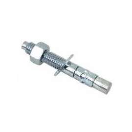 MIDWEST FASTENER 04128 Concrete Wedge Anchor, 1/2 in Dia, 3-3/4 in L, Zinc, Zinc
