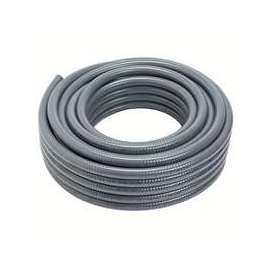 Carlon 15005-100 Flexible Conduit, 100 ft L, PVC, Gray