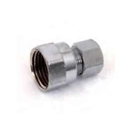 Plumb Pak PP20073LF Straight Adapter, 1/2 x 3/8 in, FIP x Compression, Chrome