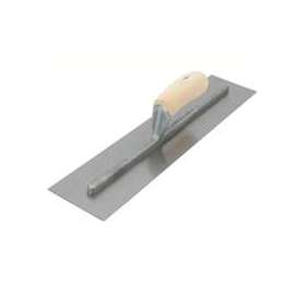 Marshalltown FT363 Finishing Trowel, 14 in L Blade, 4 in W Blade, Steel Blade, Curved Handle, Wood Handle