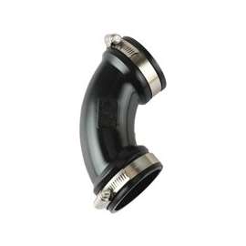 ProSource QL-400 Qwik Pipe Elbow, 4 in, 90 deg Angle, PVC, Black