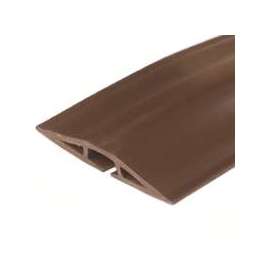 Wiremold CDB-15 Cord Protector, 15 ft L, 2-1/2 in W, Rubber, Brown