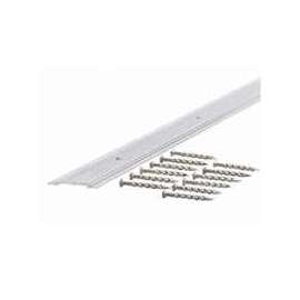 M-D 78048 Seam Binder, 36 in L, 3/4 in W, Fluted Surface, Aluminum, Mill/Silver