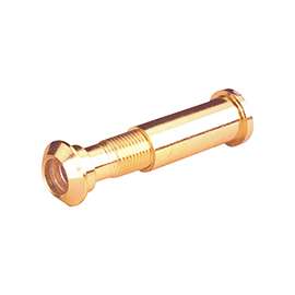Defender Security U 9983 Door Viewer, 160 deg Viewing, 1-5/16 to 2-1/8 in Thick Door, Solid Brass, Brass