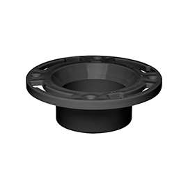 Oatey 43502 Closet Flange, 3, 4 in Connection, ABS, Black, For: 3 in, 4 in Pipes