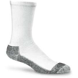 LG WHT DBL Sole Sock