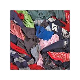 ALL RAGS R301-25 T-Shirt Knit Rag, 15 in L, 15 in W, Cotton