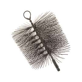 Imperial Premium BR0183 Round Chimney Brush, 6 in Dia Brush, 1/4 in NPT Male Thread (US)