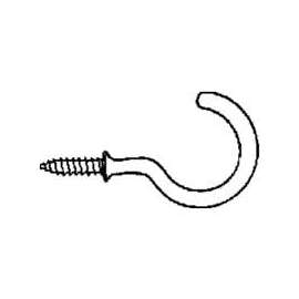 Landscapers Select GB0253L Storage Hook, 1.42 in L, 2-1/2 in H, Steel, Black, Zinc Plated, Wall Mount Mounting