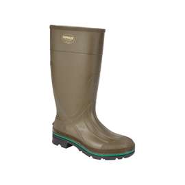 Servus Northener Series 75120-9 Non-Insulated Work Boots, 9, Brown/Green/Olive, PVC Upper, Insulated: No