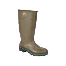 Servus Northener Series 75120-11 Non-Insulated Work Boots, 11, Brown/Green/Olive, PVC Upper, Insulated: No