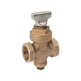 Southland 105-904NL Stop and Drain Valve, 3/4 in Connection, FPT x FPT, Brass Body