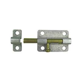 ProSource 20470MGS-PS Barrel Bolt, 0.31 Dia in Bolt Head, 2-1/2 in L Bolt, Brass Pin/Steel, Galvanized