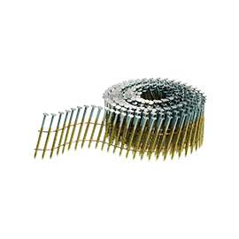SENCO EL23AABH Nail, 2-1/4 in L, Galvanized Steel, Sencote, Full Round Head, Ring Shank