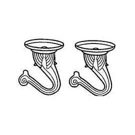 Landscapers Select GB0413L Ceiling Hook, 1.5 in L, zinc Alloy, Polished Brass, Wall Mount Mounting