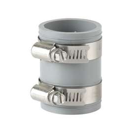 ProSource Coupling, 3/4 in x 3/4 in, PVC, Grey