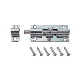 ProSource SS-B02-PS Barrel Bolt, 0.31 Dia in Bolt Head, 2 in L Bolt, Stainless Steel, Stainless Steel