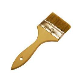 WOOSTER F5117-4 Paint Brush, 4 in W, 1-11/16 in L Bristle, China Bristle, Plain-Grip Handle