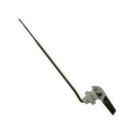 ProSource Toilet Flush Lever, Front Mounting, 8 in L Flush Arm, Steel/Zinc, Chrome/Yellow Zinc