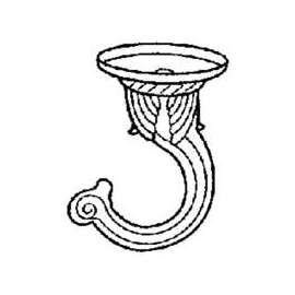 Landscapers Select GB0083L Ceiling Hook, 2-3/16 in H, Zinc, Brass, Ceiling Mount Mounting