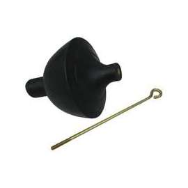 ProSource PMB-192 Toilet Tank Ball with Lift Wire, #6-32UNC Rod, Rubber, Black