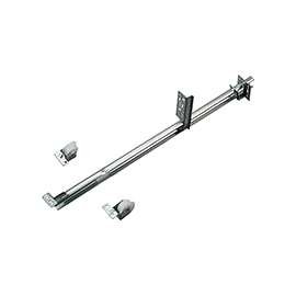 Knape & Vogt 1175P ZC 22-5/8 Drawer Slide, 50 lb, Center Undermount Mounting, 22-5/8 in L Rail, 1/2 in W Rail, Steel