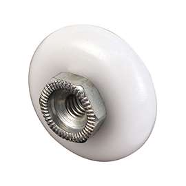 Prime-Line M 6000 Shower Door Roller, Plastic, White, For: Glass Up to 5/16 in Thickness, Shower Door