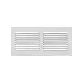 Imperial RG0368 Sidewall Grille, 12 in L, 12 in W, Steel, White