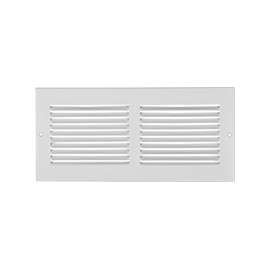 Imperial RG0513 Sidewall Grille, 25-1/4 in L, 7-1/4 in W, Steel, White