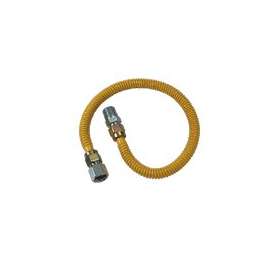 BrassCraft ProCoat Series CSSD54-60P Gas Connector, 1/2 x 1/2 in, Stainless Steel, 60 in L