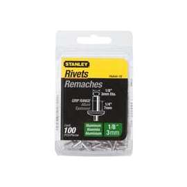 STANLEY PAA44-1B Pop Rivet, Reusable, 1-5/8 in L, Aluminum