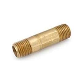 Anderson Metals 38300-1630 Pipe Nipple, 1 in, NPT, Brass, 630 psi Pressure, 3 in L